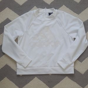 ADIDAS white sweatshirt!